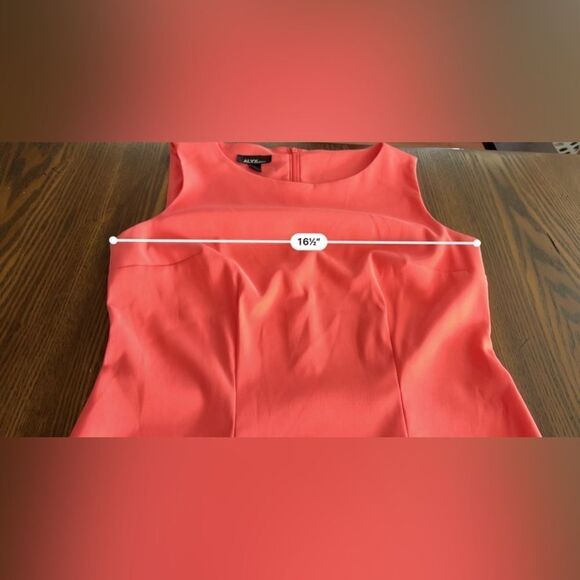 Alyx Coral pink dress women’s size 6 EUC shift - Picture 8 of 10